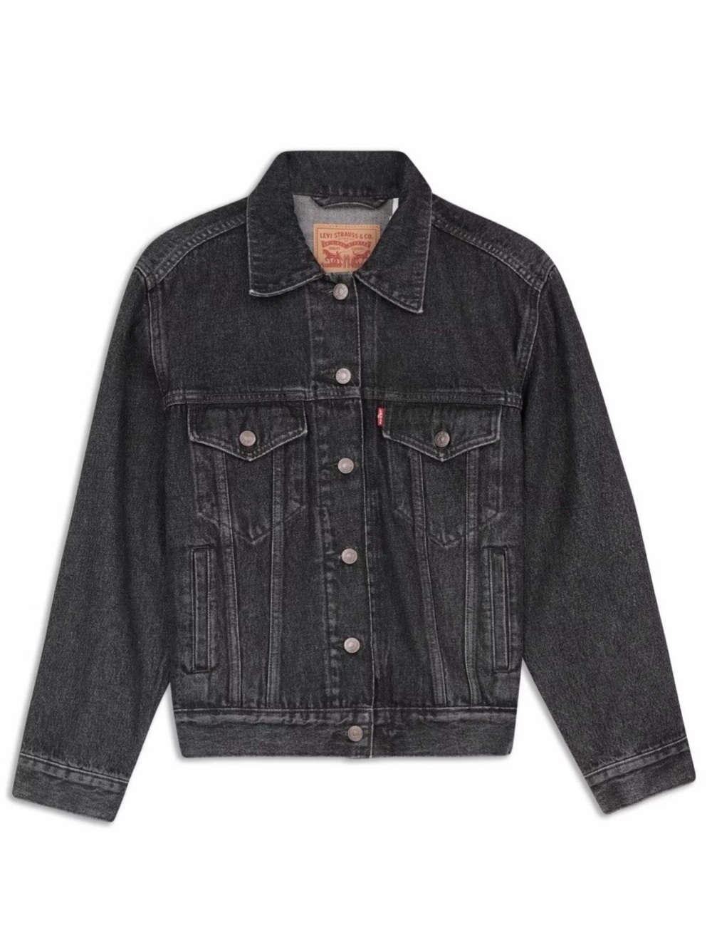 Levi's Ex-Boyfriend Fringe Trucker Denim Jacket Women’s Size M NWT